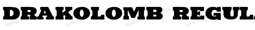 Drakolomb Regular字体转换